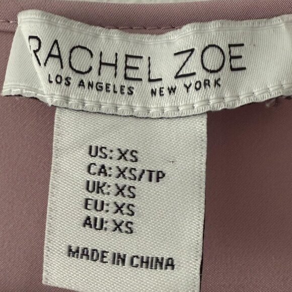 NEW! Rachel Zoe Women’s Satin Dress Maxi Sleeveless Pockets Dust Pink Size XS - Picture 6 of 12